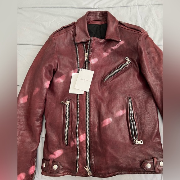 Balmain lamb skin jacket - Picture 2 of 3